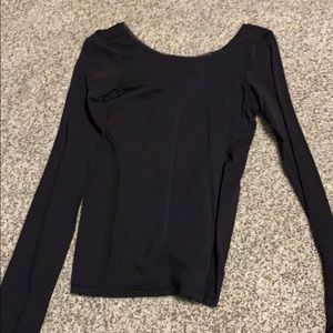 Lululemon black long sleeve with mesh detail